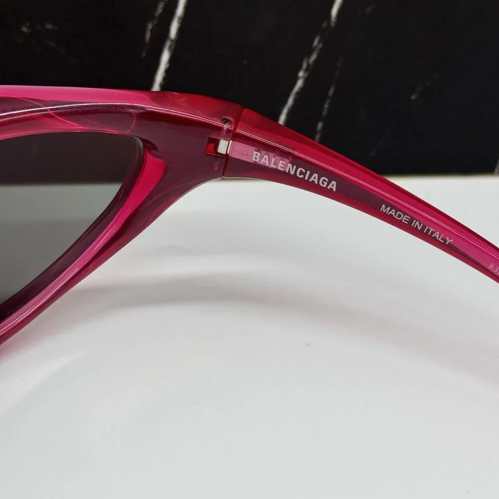NEW BALENCIAGA SUNGLASSES RED UNISEX BALENCIAGA BB0352S 006